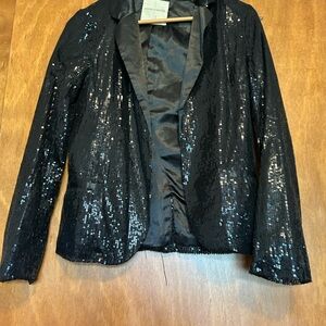 Sound & Matter Black Sequin Blazer Jacket